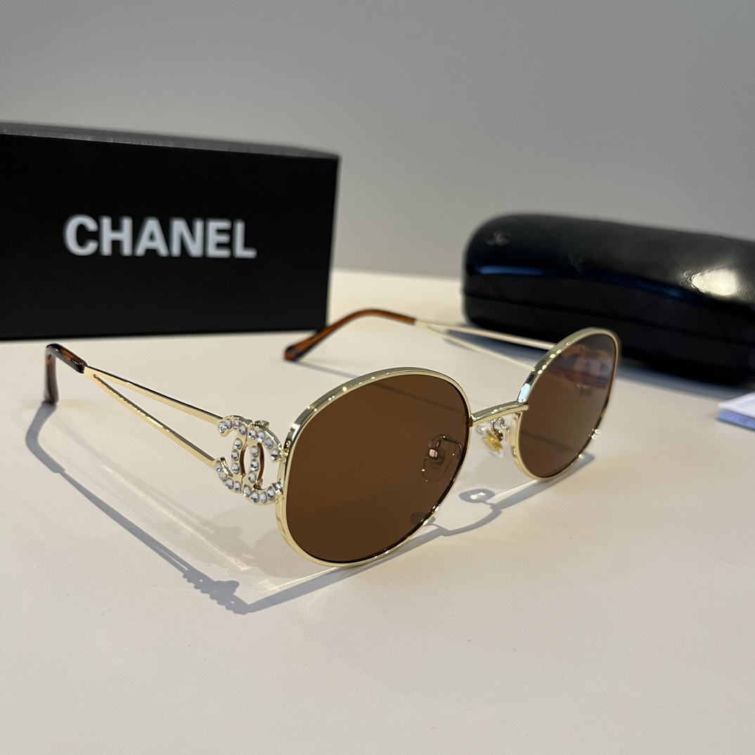 Chanel round frame sunglasses