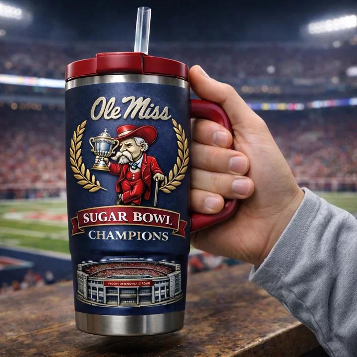 Ole Miss Rebels Sugar Bowl Champions Tumbler