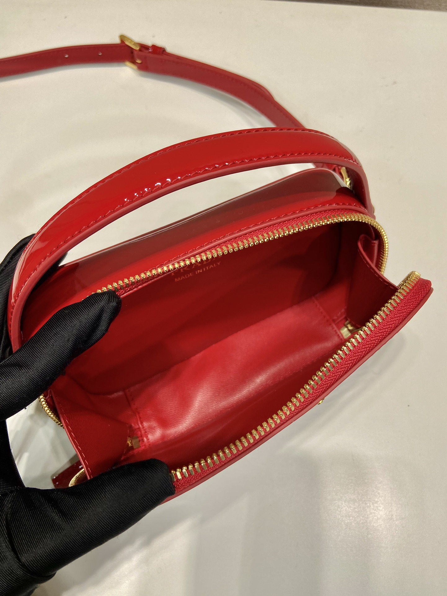 Prada Patent Leather Mini Bag 1BH206