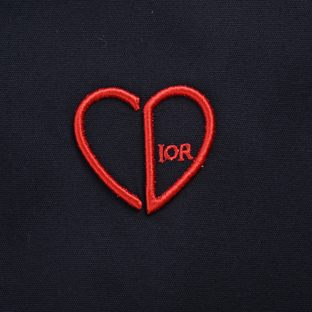 Dior 24Fw heart embroidered cropped jacket