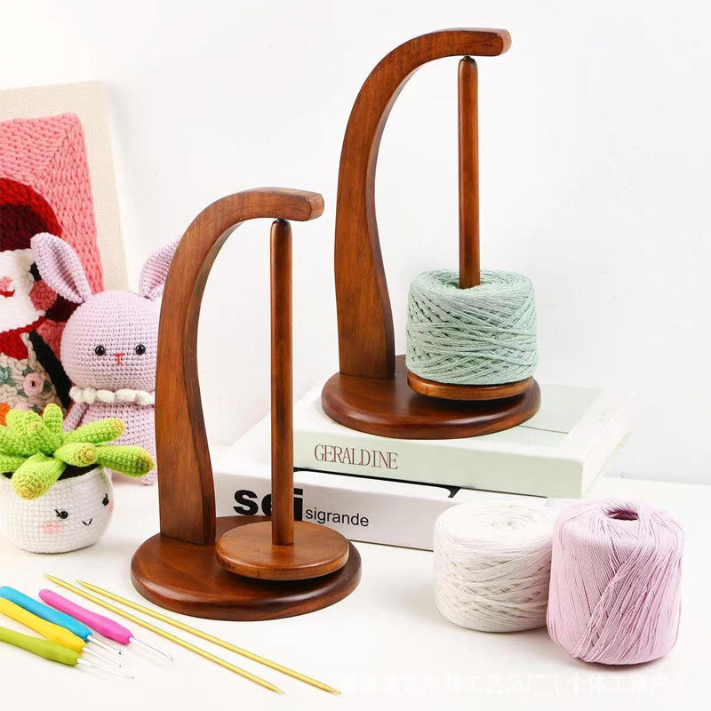 🎅2024 Christmas Promos🔥Magnetic Wooden Yarn Holder with 360 Degree Rotation