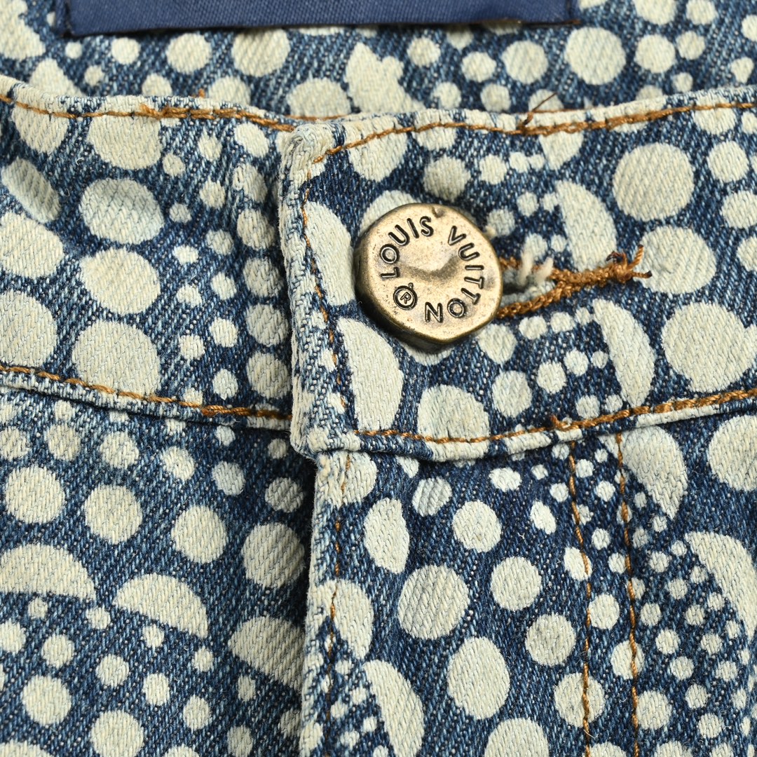 Louis Vuitton Yayoi Kusama Pumpkin Series Polka Dot Jeans Set