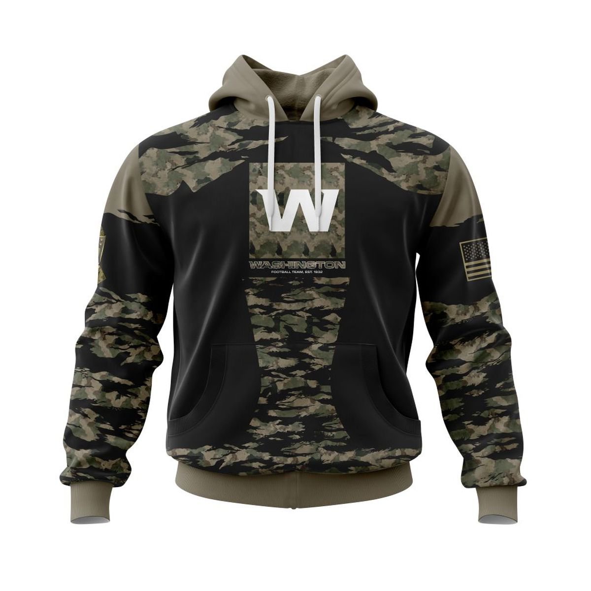 WASHINGTON 3D HOODIE FLAG107