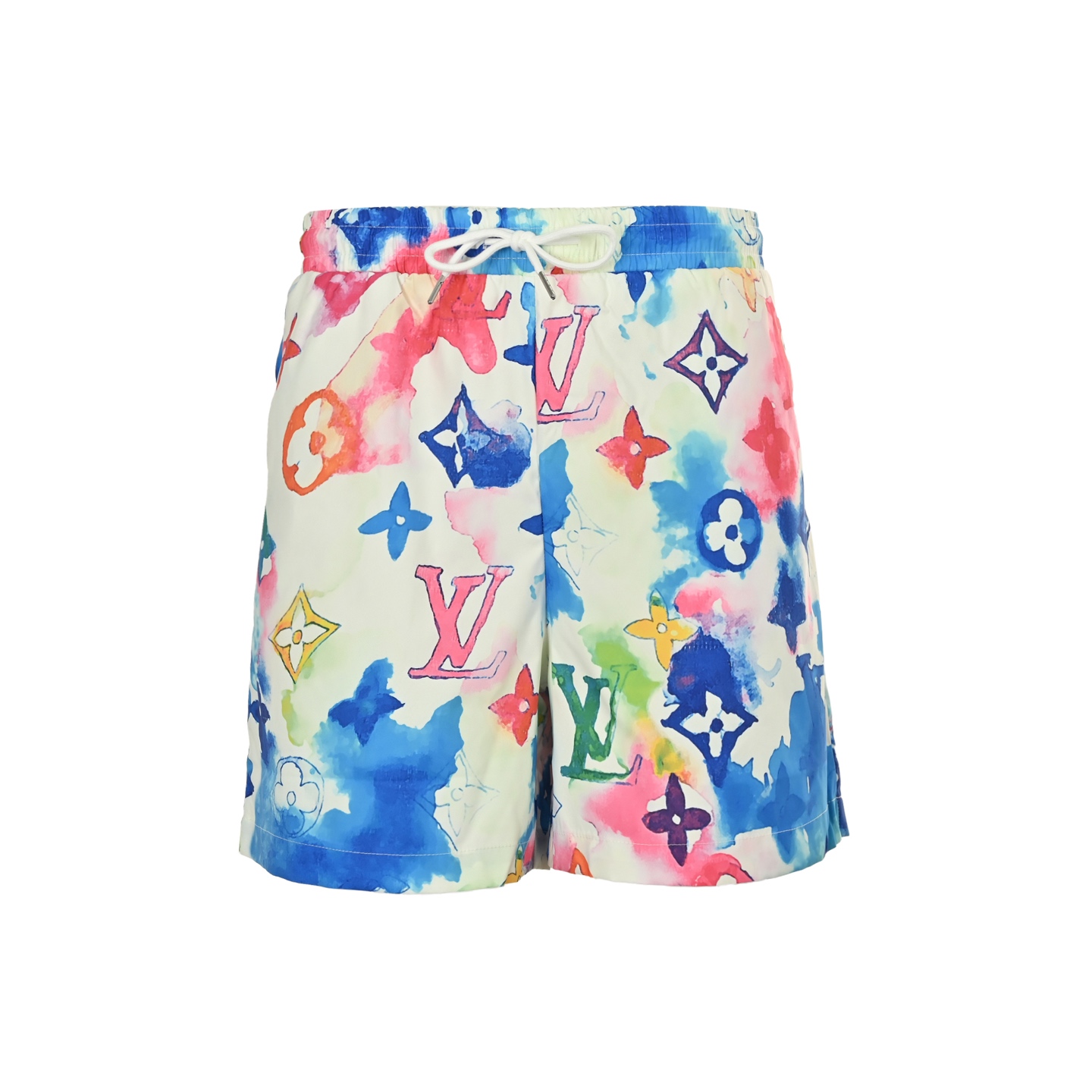 Louis Vuitton 25ss full print monogram ink rendering beach shorts