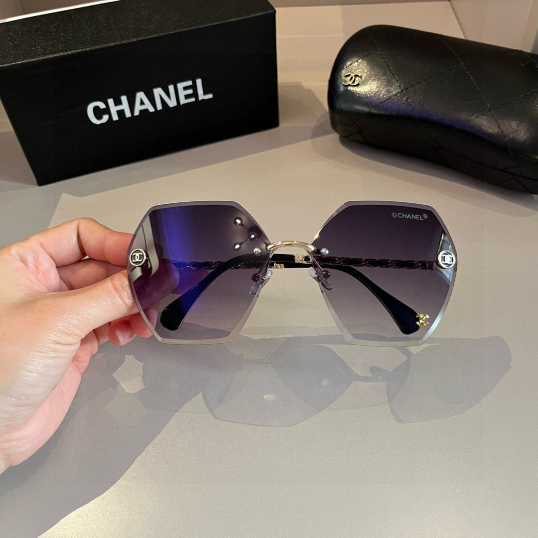 Chanel rimless sunglasses