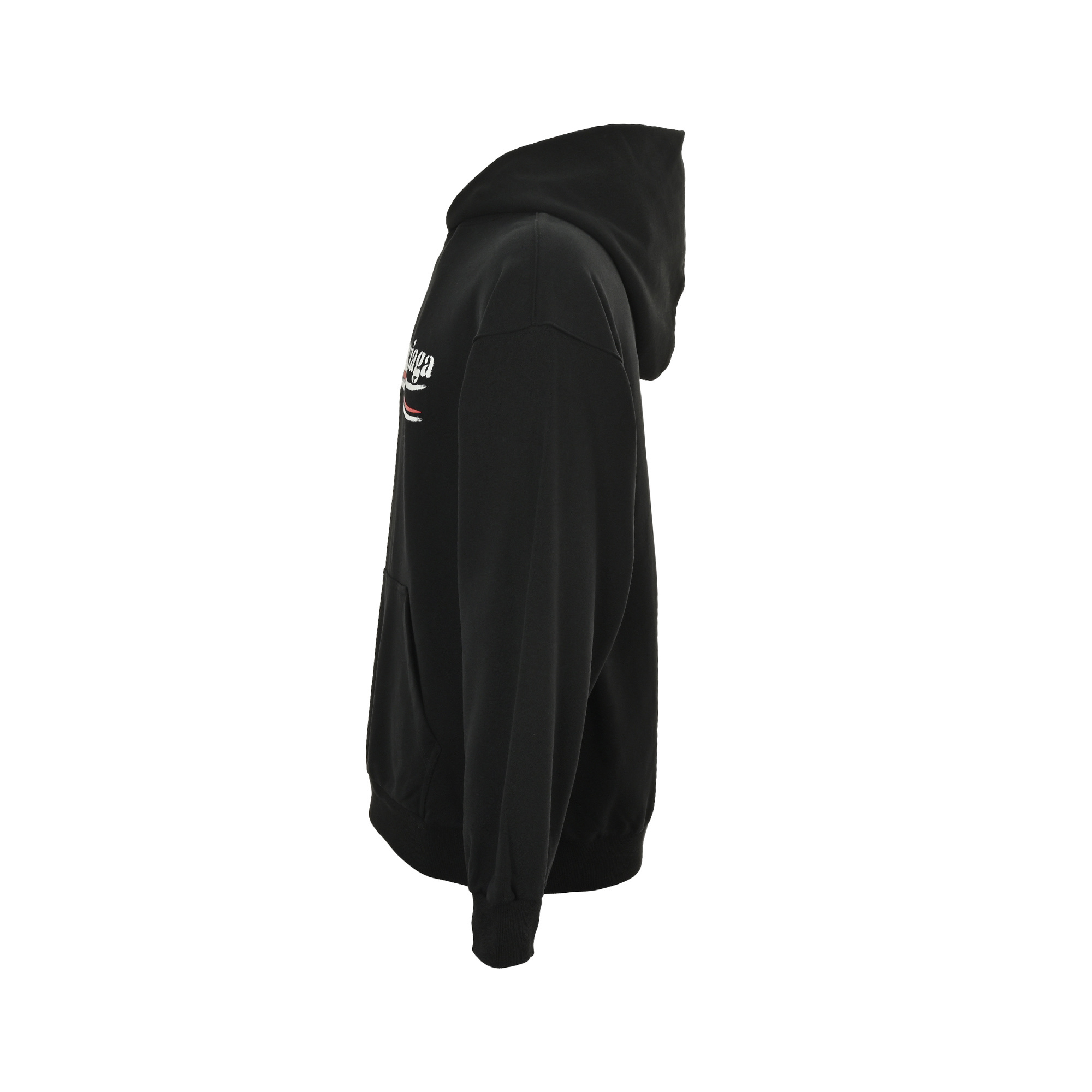 Balenciaga 25Fw fuzzy cola print hooded sweatshirt