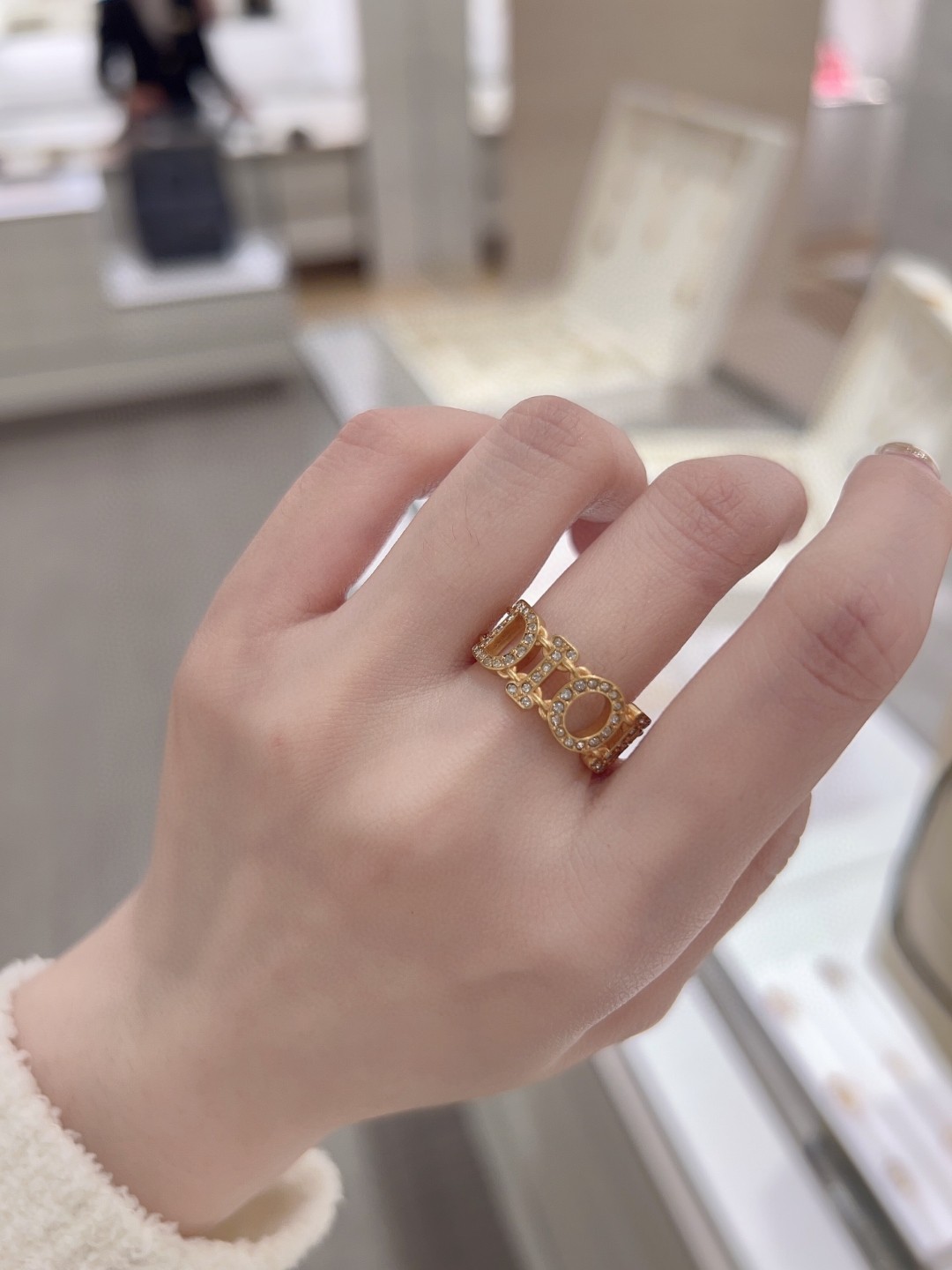 Dior Alphabet Diamond Ring