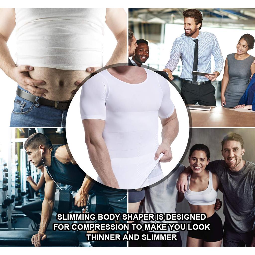 Men's Body Shaper Compression Workout T-shirt