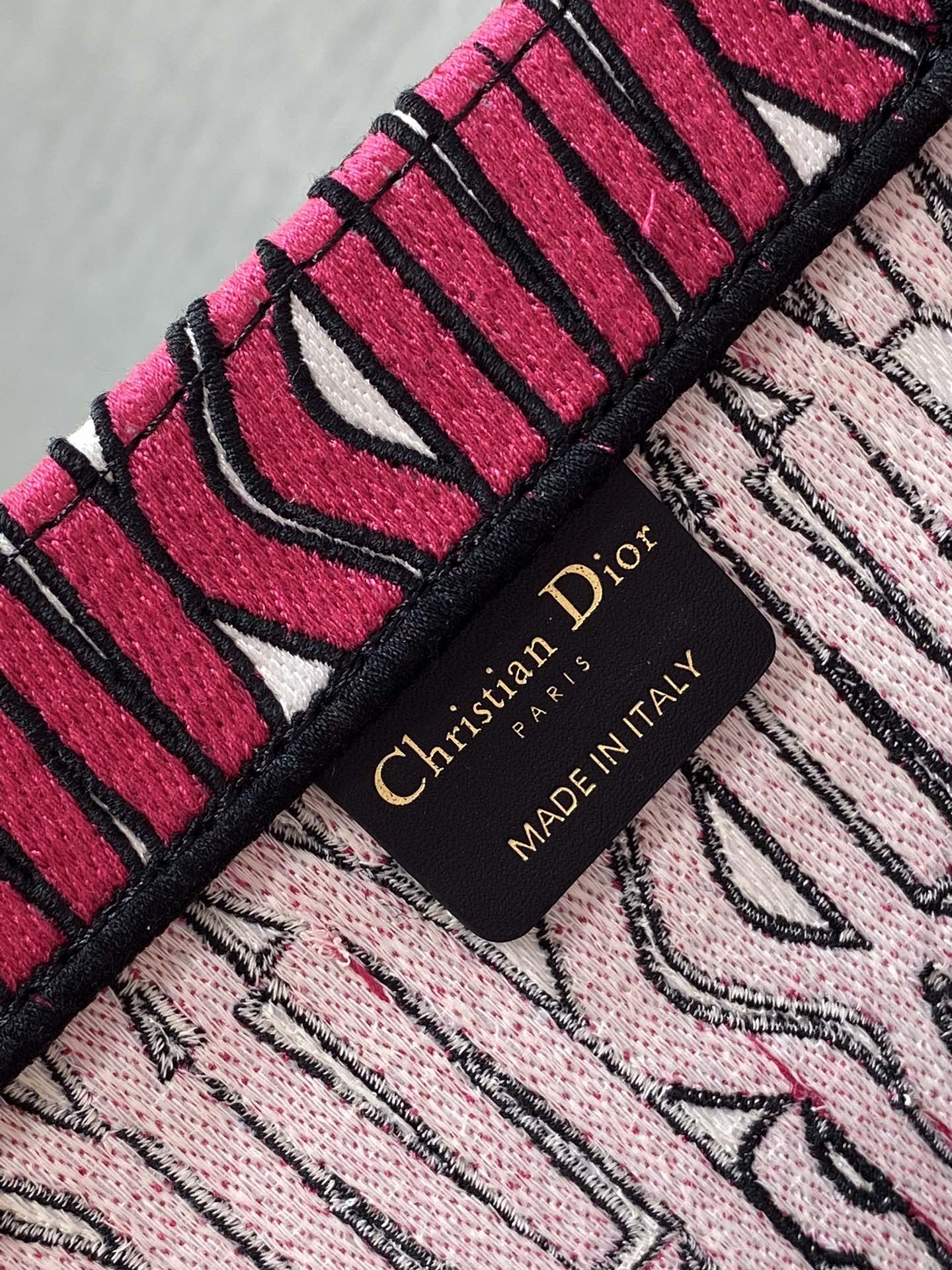 Dior Miss Embroidered Tote Shopping Bag