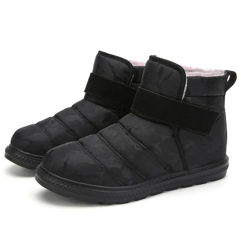 New Winter Canvas Waterproof Snow Boots