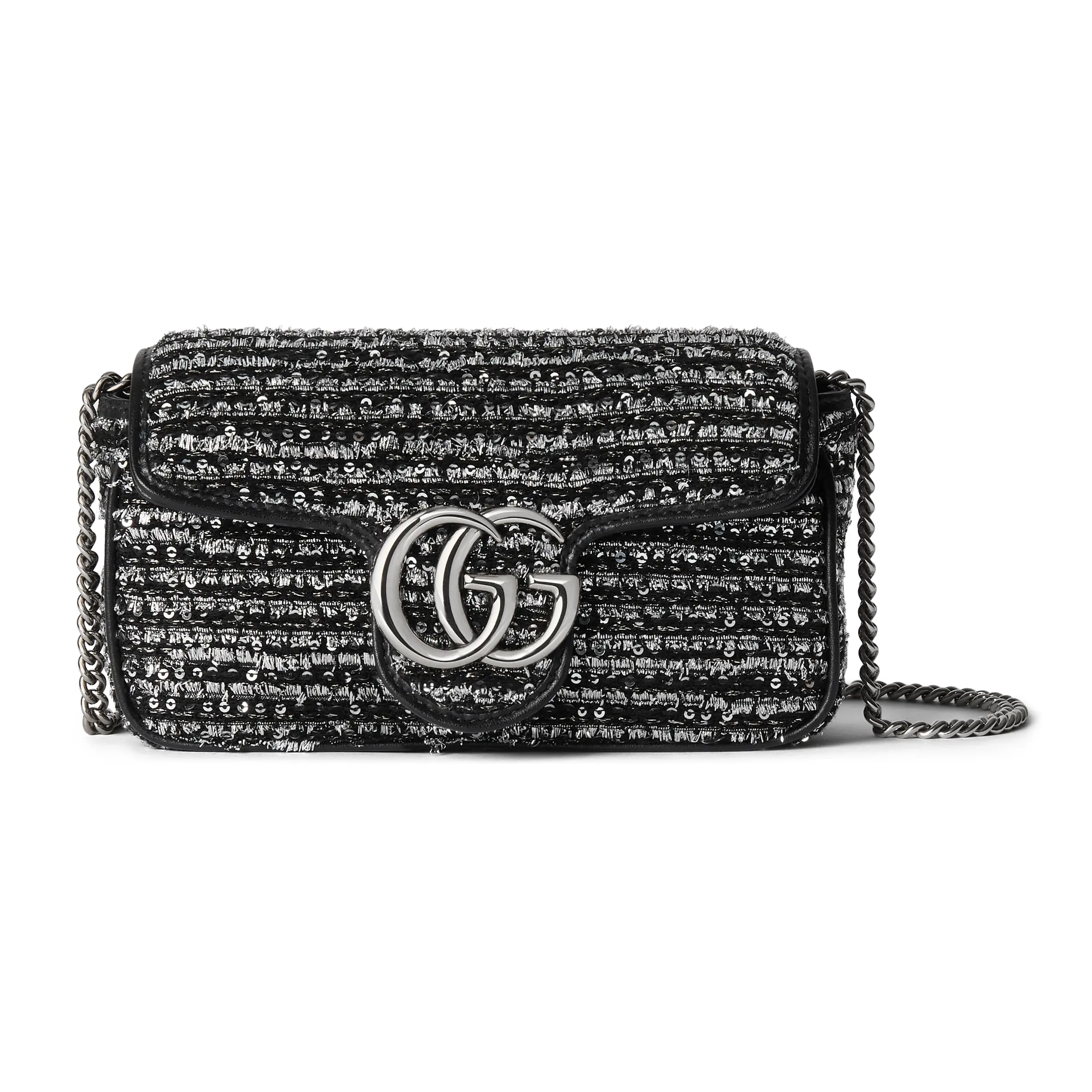 Gucci GG Marmont embroidered mini shoulder bag443497 FADRM 1056