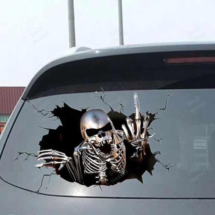 (🔥Last Day Promotion-SAVE 50% OFF)💀3D Skull Car Sticker-BUY 2 GET 10% OFF & FREE SHIPPING