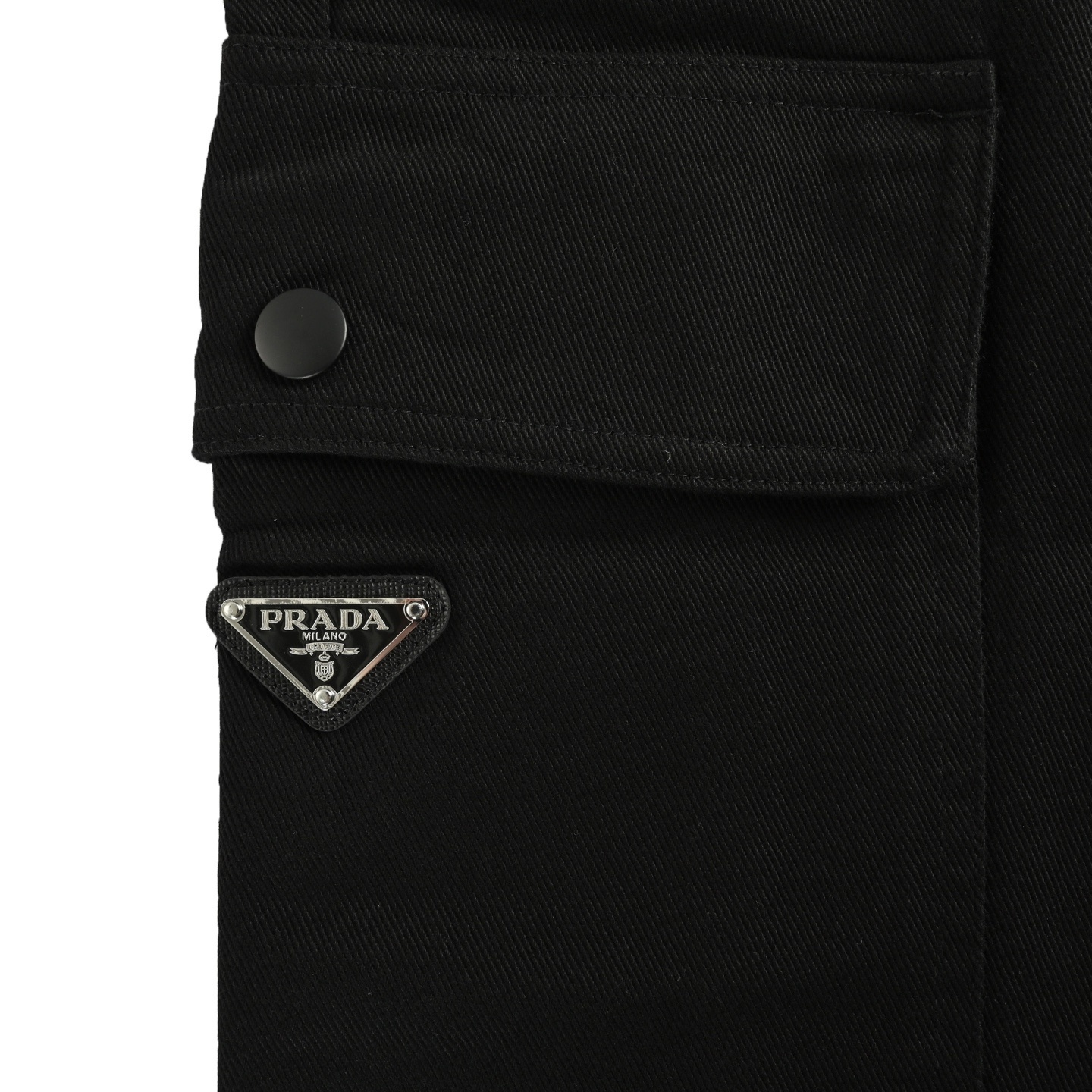 Prada 25ss pocket triangle logo cargo trousers