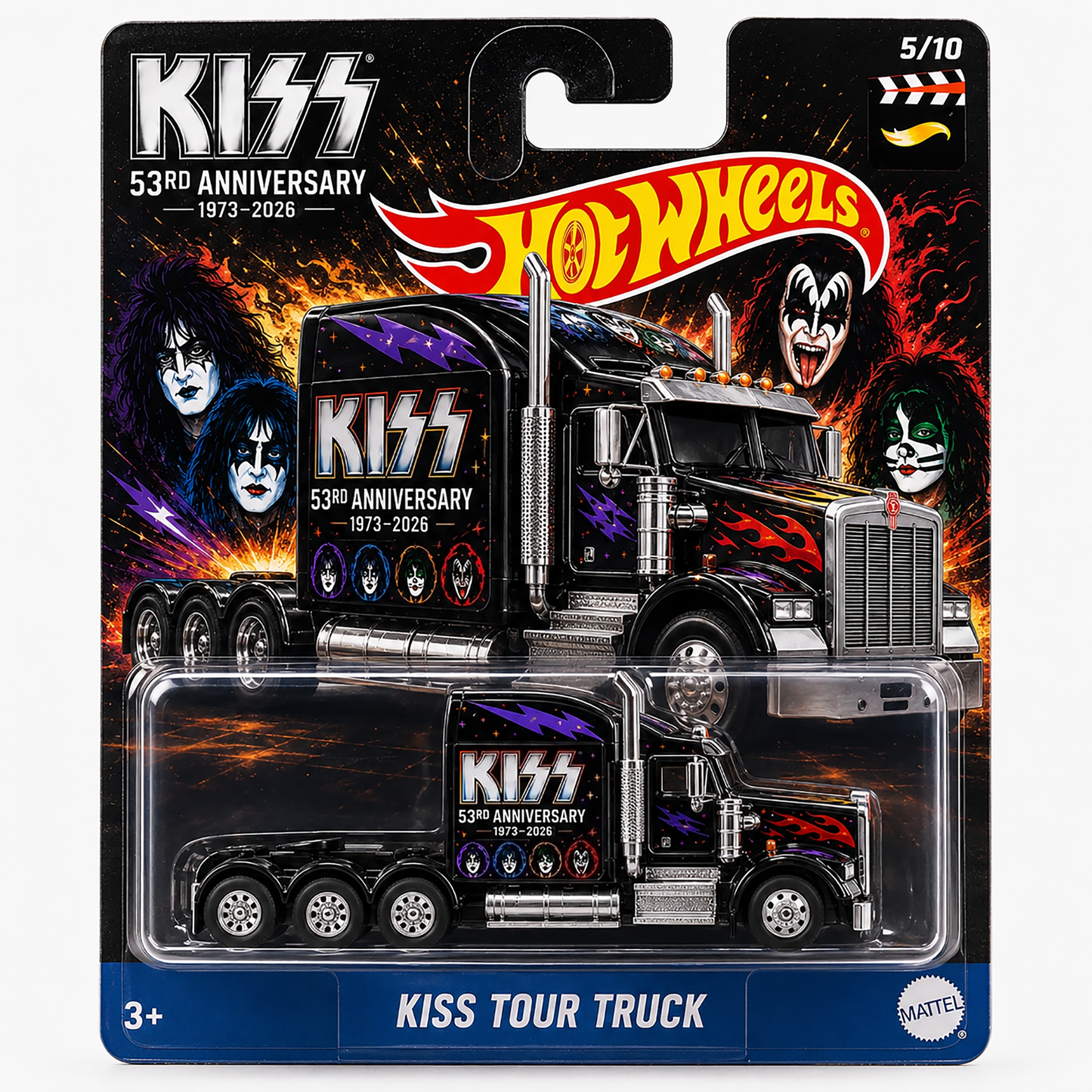 Hot Wheels KISS 53rd Anniversary Heavy Metal Tour Truck
