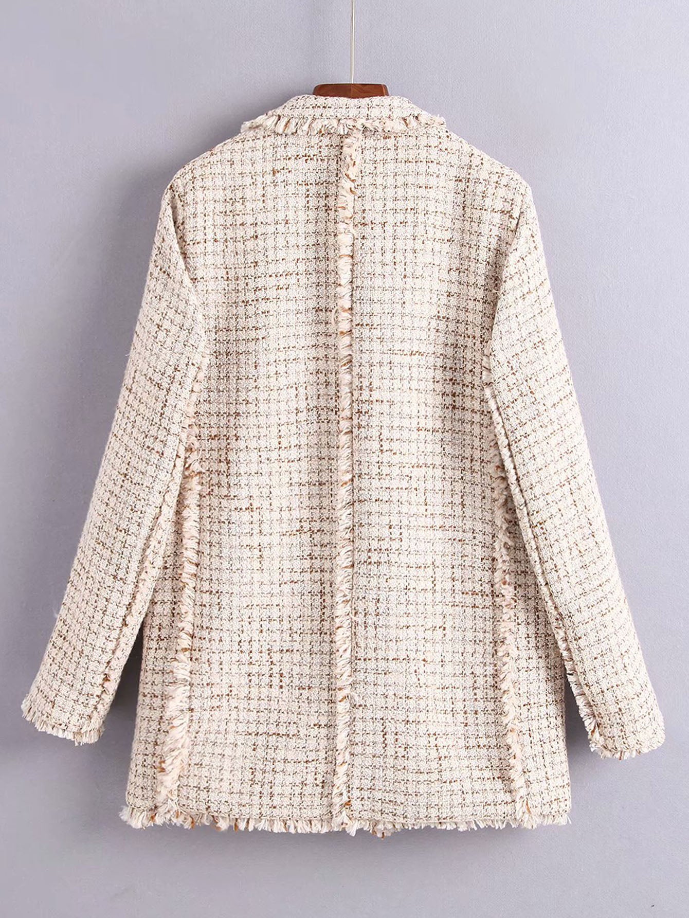 Fringe Edge Tweed Blazer