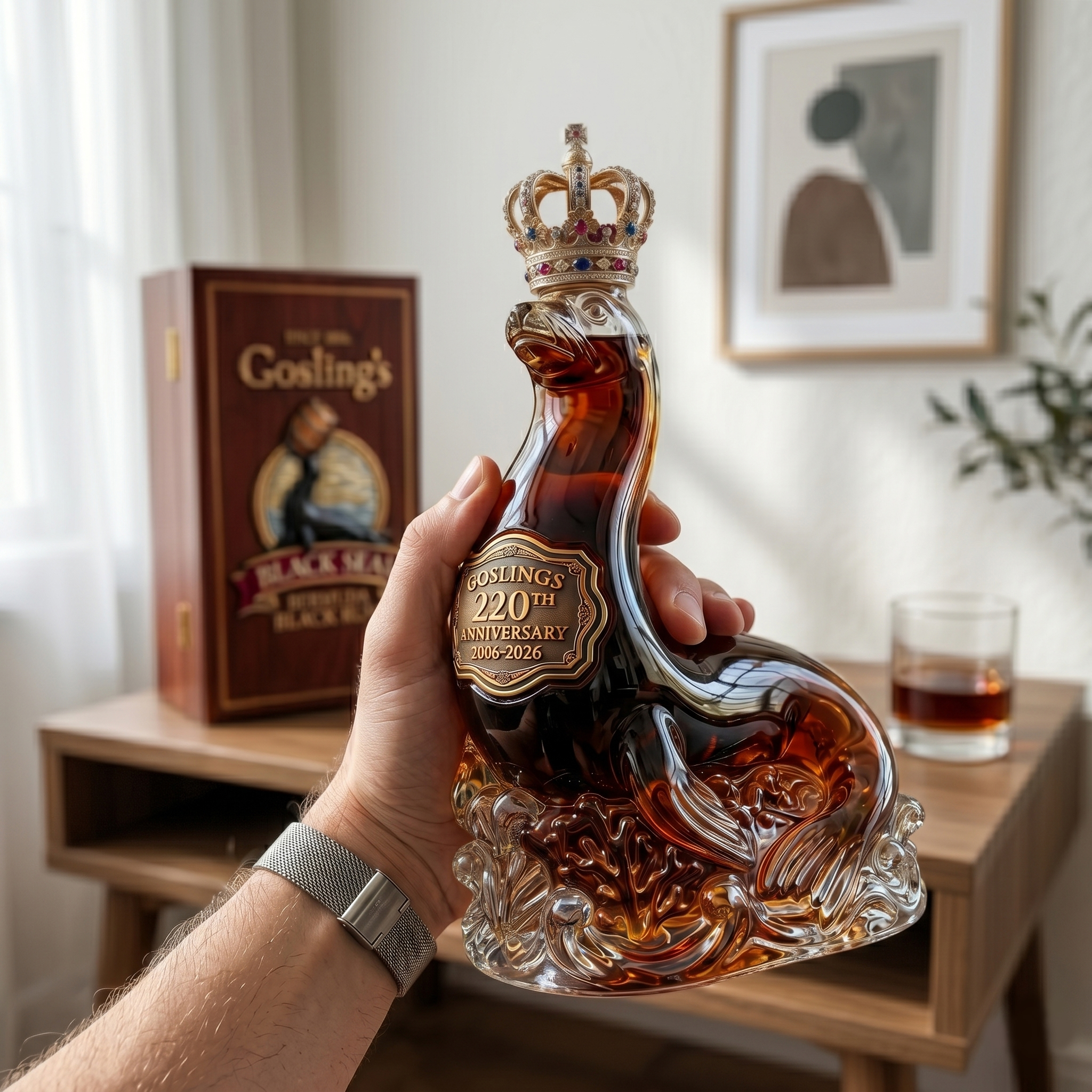 Goslings 220th Anniversary Royal Seal Collector Bottle