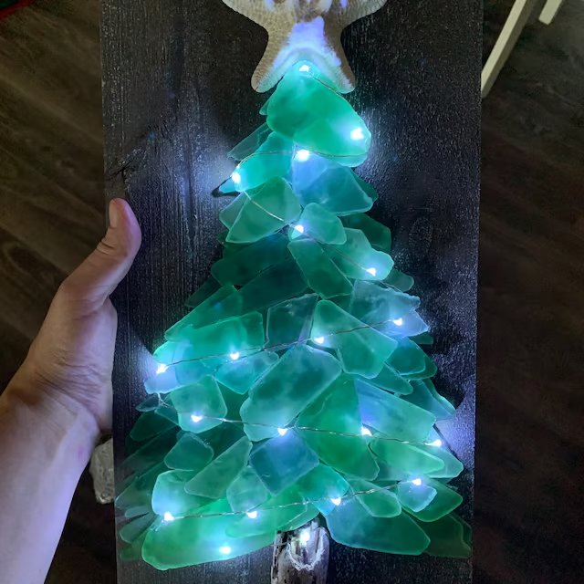 🔥 Last Day 70%OFF🔥DIY Sea Glass Christmas Tree🌊🌲