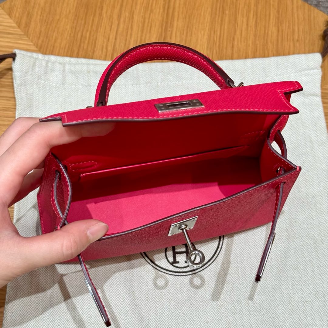 Hermes mini kelly2 i6Rose extreme handbag (handmade custom)
