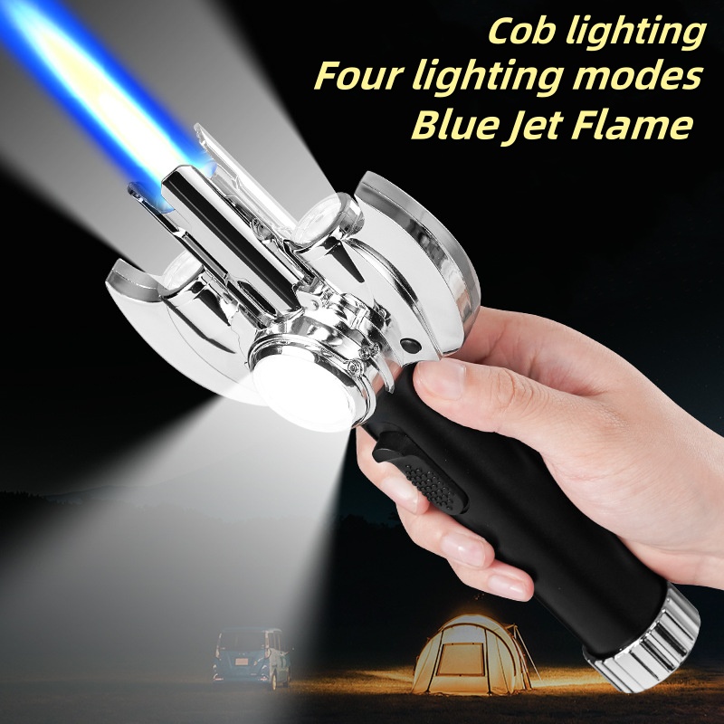 🔥Last Day 50% OFF🔥Multi-functional COB Lighting High Temperature Flamethrower Gun Windproof Direct Lighter
