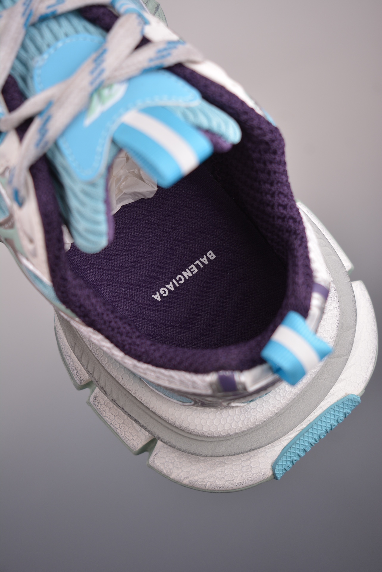 BALENCIAGA 3XL Sneakers Blue and White