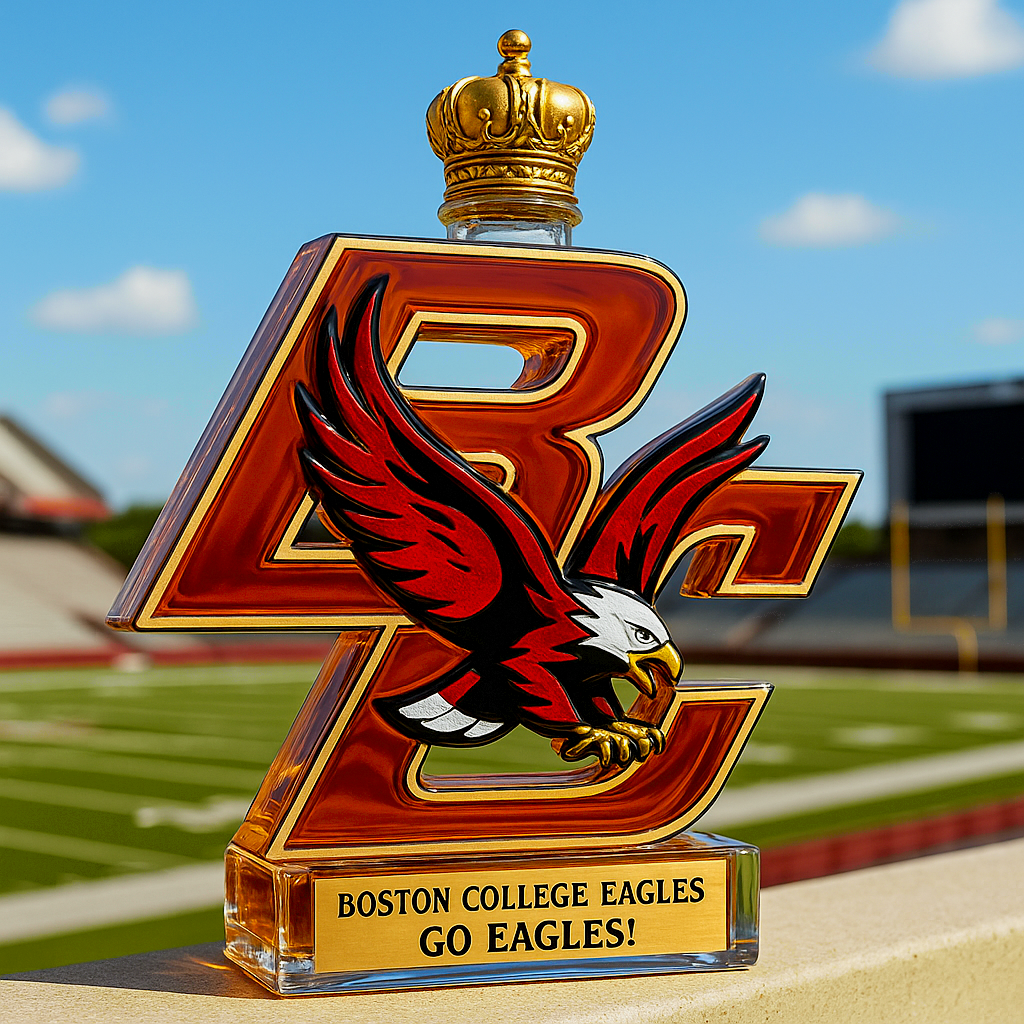 Boston College whiskey bottle