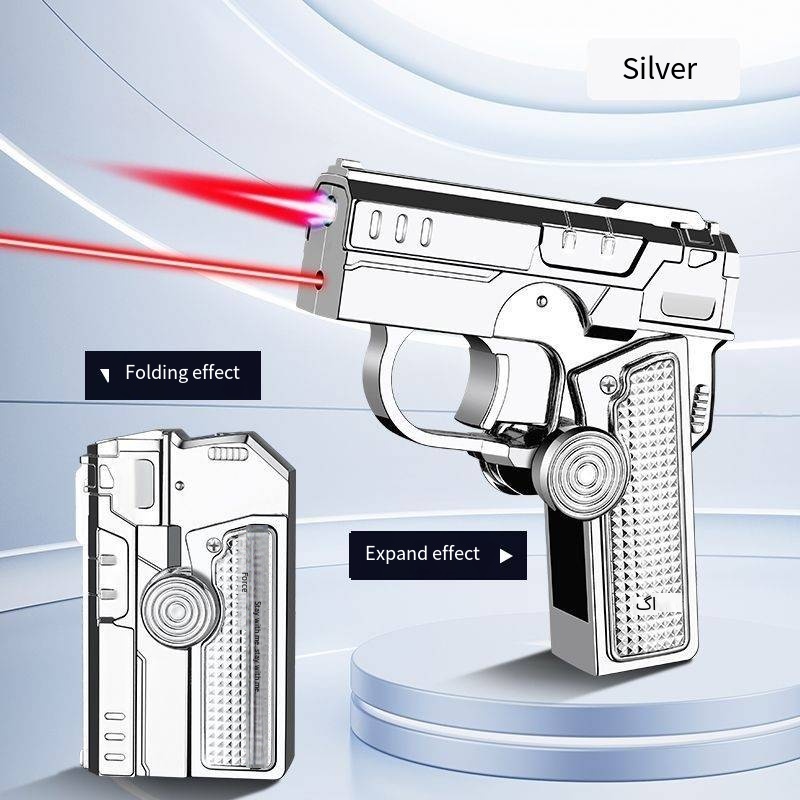 ✨Flash Sale✨Metal Folding Gun Style Inflatable Lighter