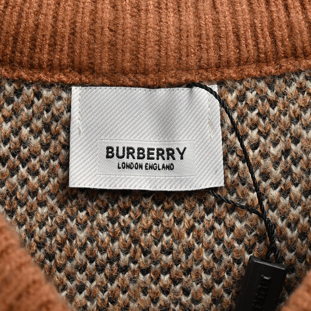 Burberry 24Fw Classic Check Mohair Sweater