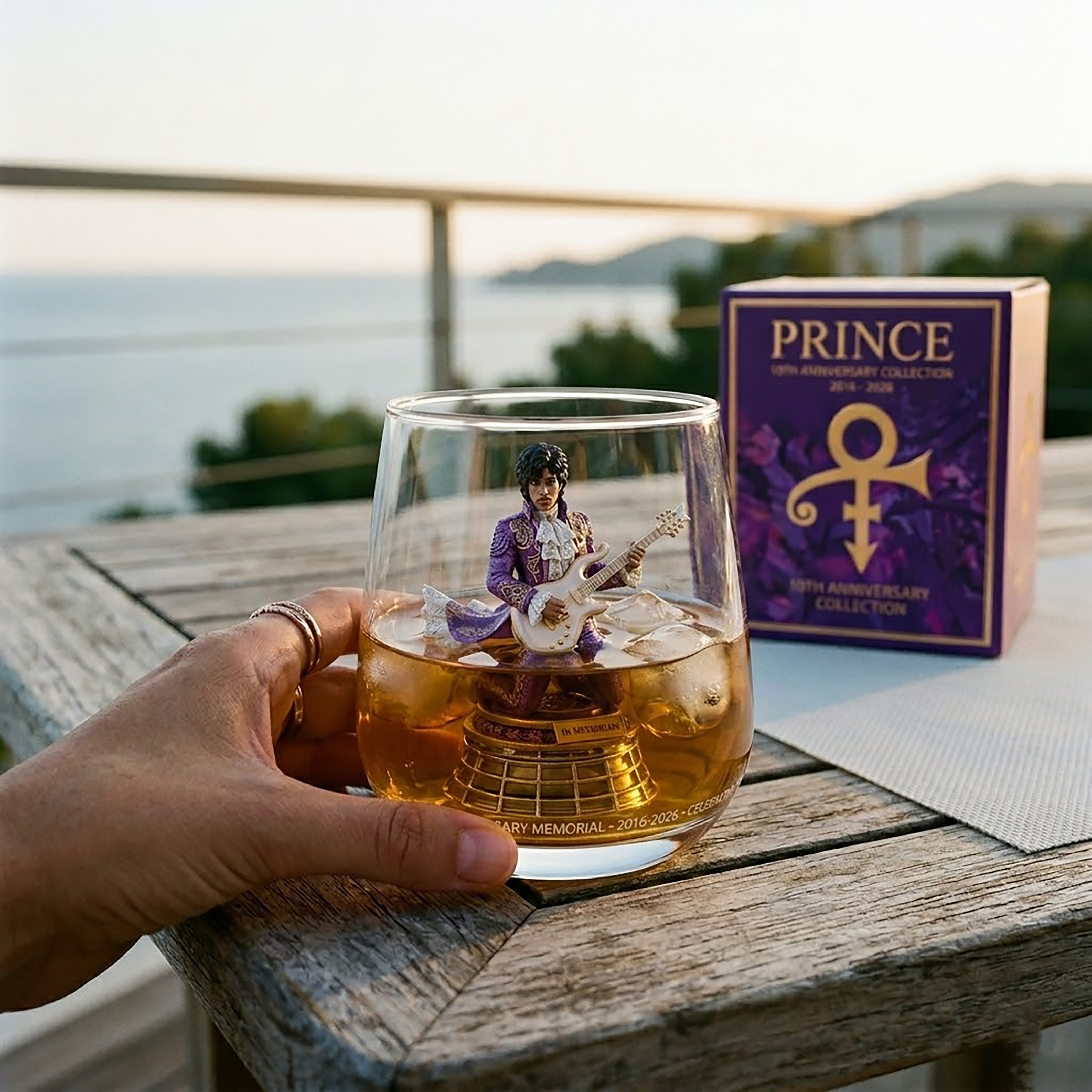 💜Prince 10th Anniversary Limited Edition Collectible Glass!🎸