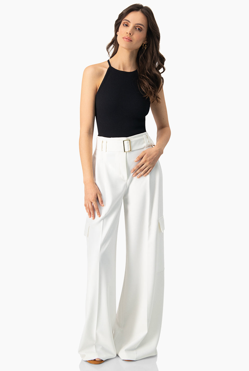 Slim Top Halter Rib
