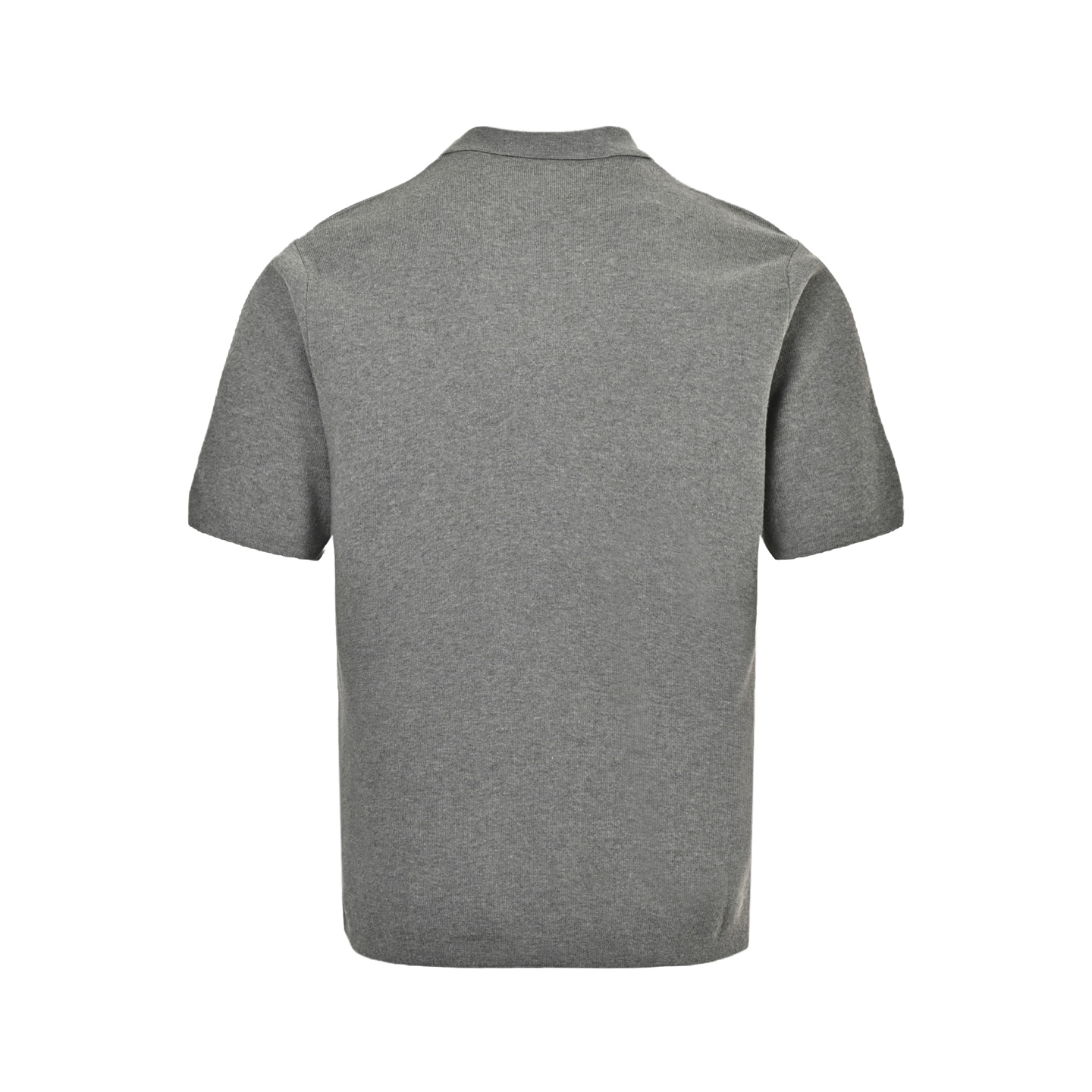 Prada triangle logo knitted Polo short sleeve