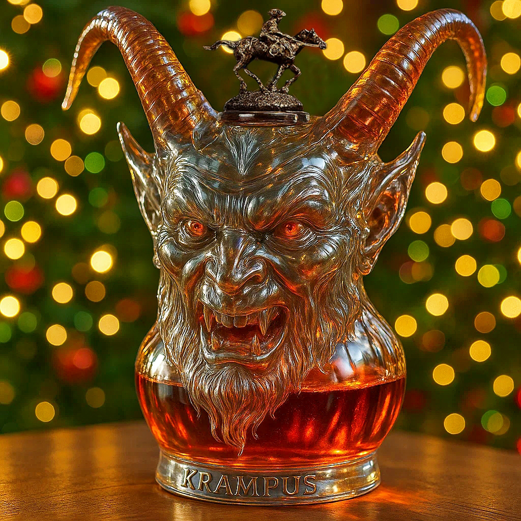 KRAMPUS whisky sculpture bottle