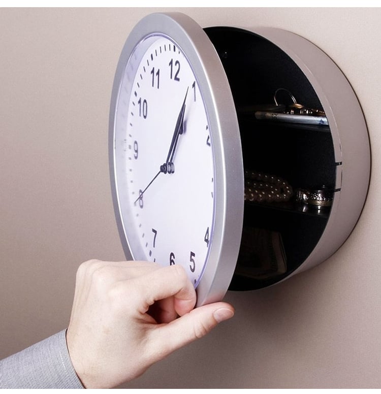 Safe Creative Wall Clock(Without battery)