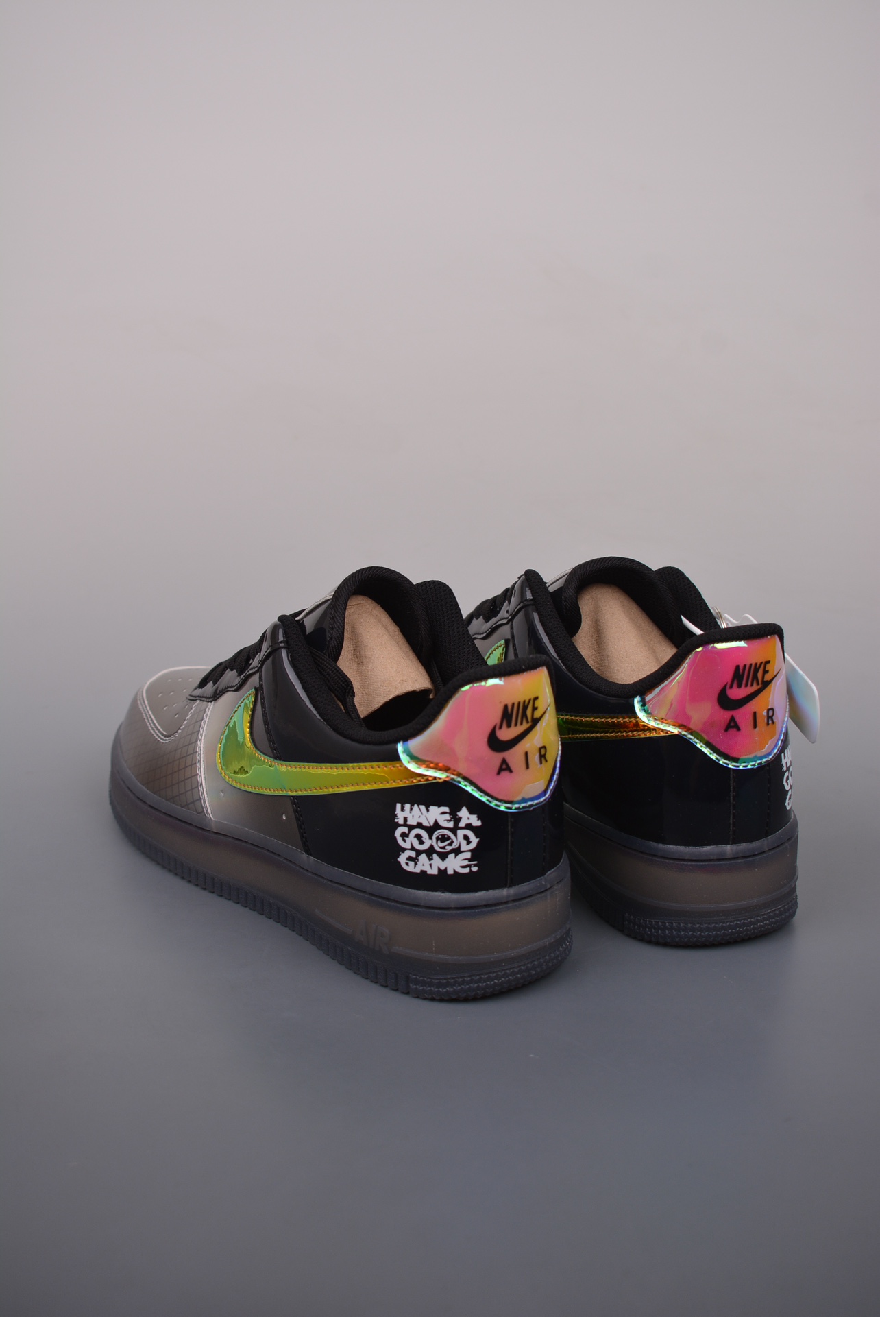 Nike Air Force 1'07 Low Have a Good Game gray and black colorful laser XL2402-222