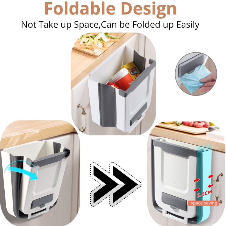 💥50% OFF--Last Day Sale🔥--Household Wall-mounted Folding Trash Can--BUY 2 GET 5% OFF & FREE SHIPPING