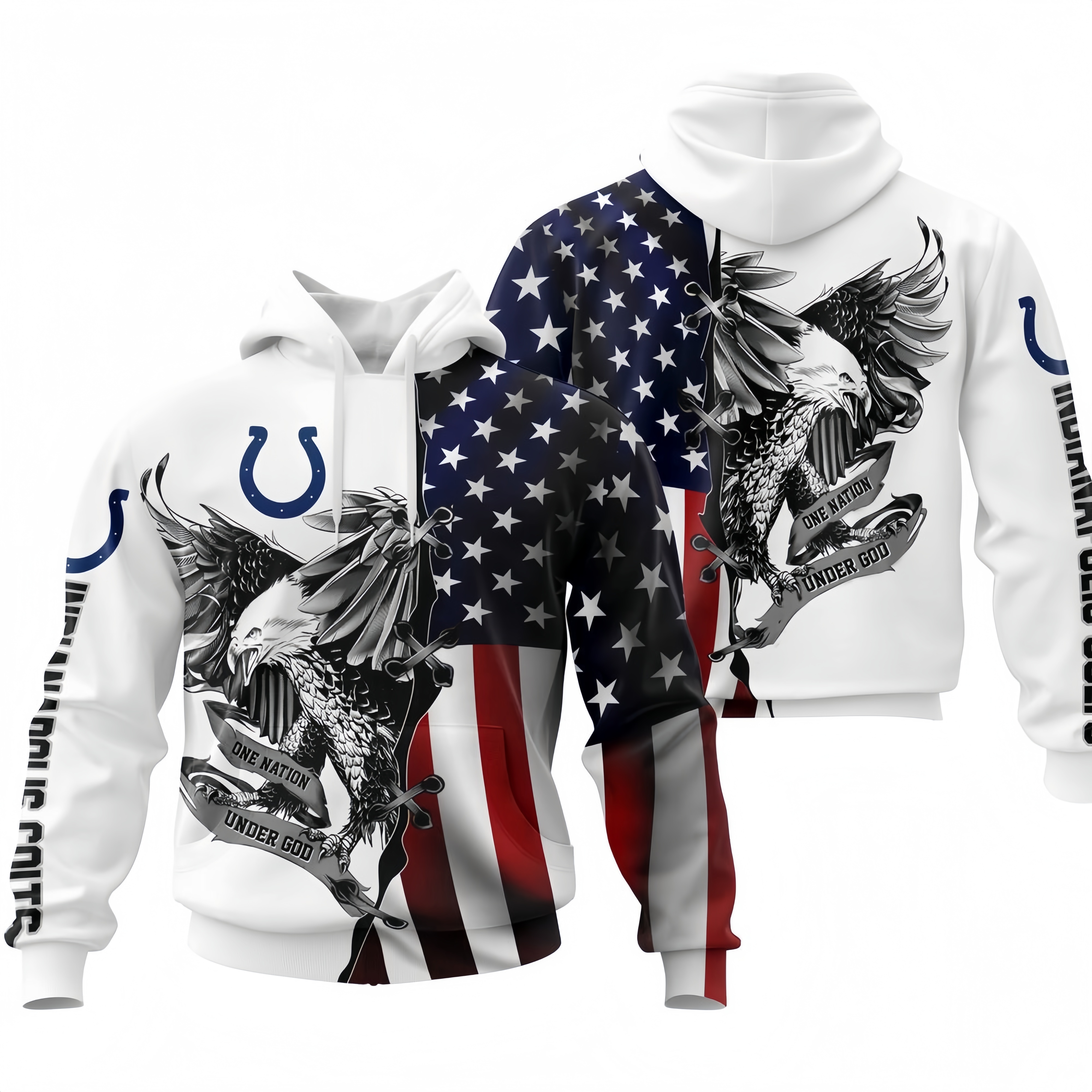 INDIANAPOLIS COLTS 3D USA FLAG EAGLE