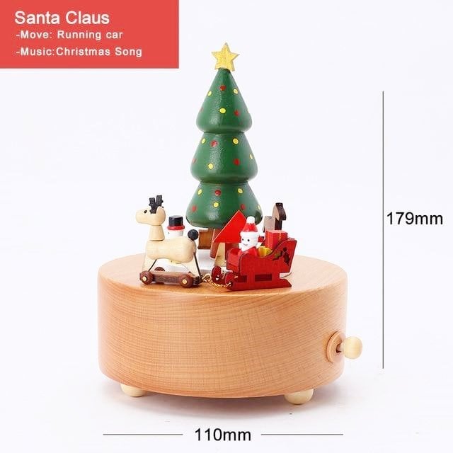 (🔥Last Day Promotion-SAVE 50% OFF)Handmade Wooden Rotating Music Boxes-BUY 2 GET 10% OFF & FREE SHIPPING