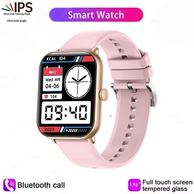 New Men's smartwatch HD Bluetooth Talk Temperature Monitor 1.96inch full screen Touch Multi-sport mode Women's Smartwatch + box