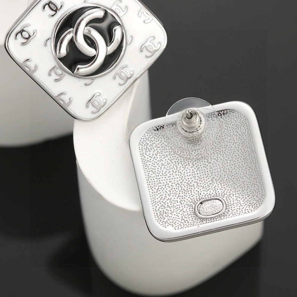 Chanel Square Stud Earrings