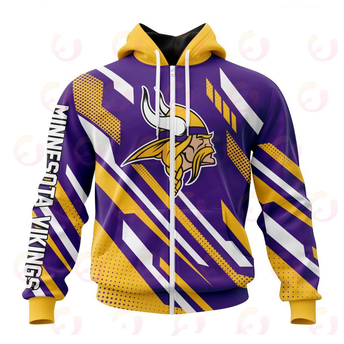 MINNESOTA VIKINGS 3D HOODIE SPECIAL MOTOCROSS CONCEPT