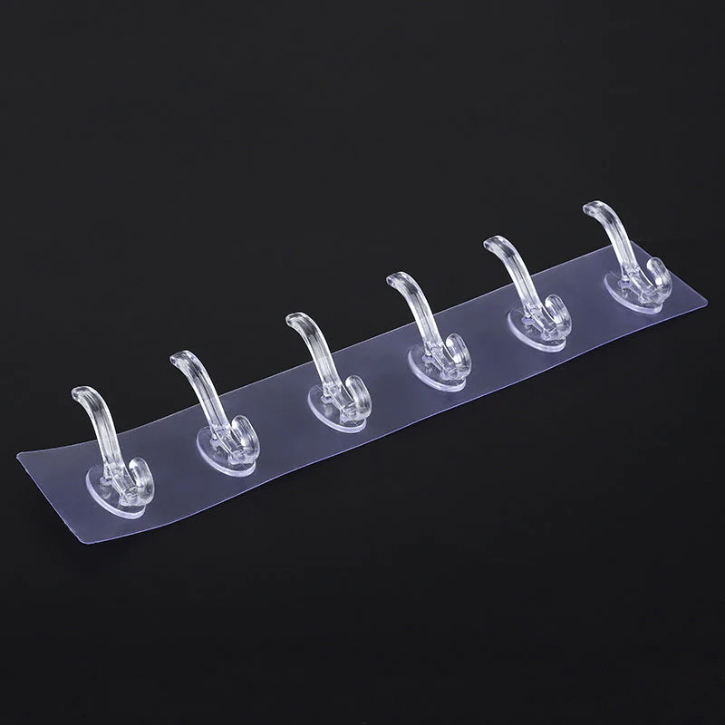 (🎉New Year Sale - 49% OFF) Multifunctional Transparent 6 Hooks ⚡