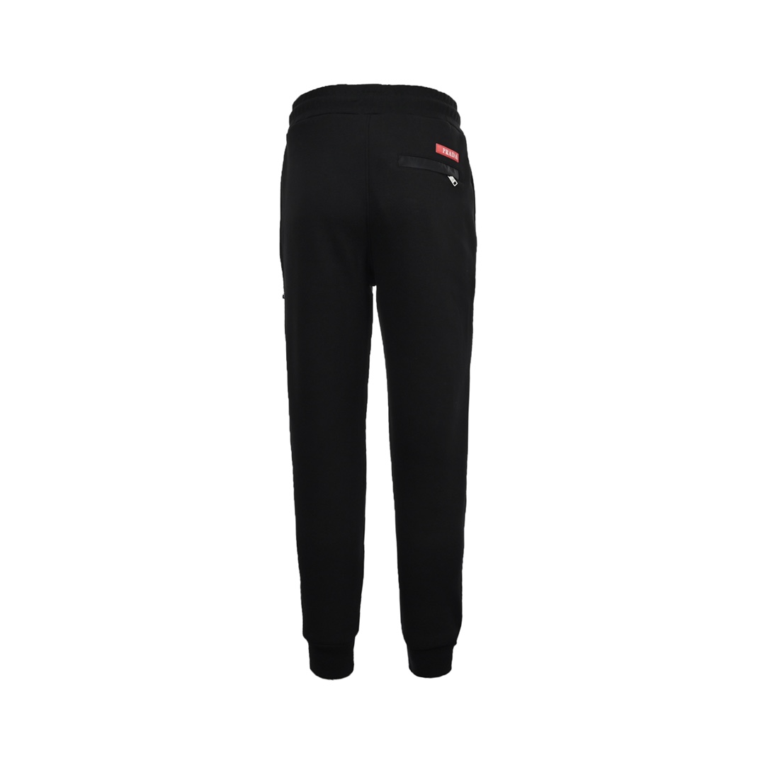 Prada 22Fw triangle logo velvet trousers