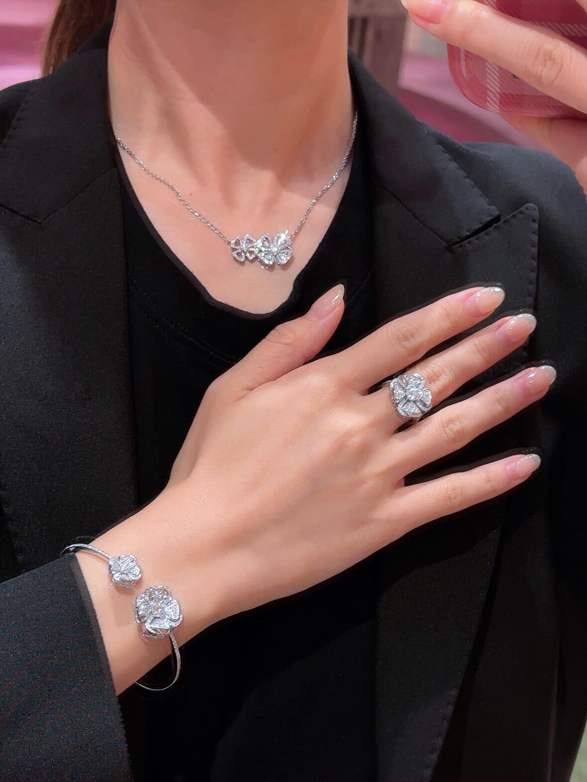 Bulgari Petal Diamond Necklace