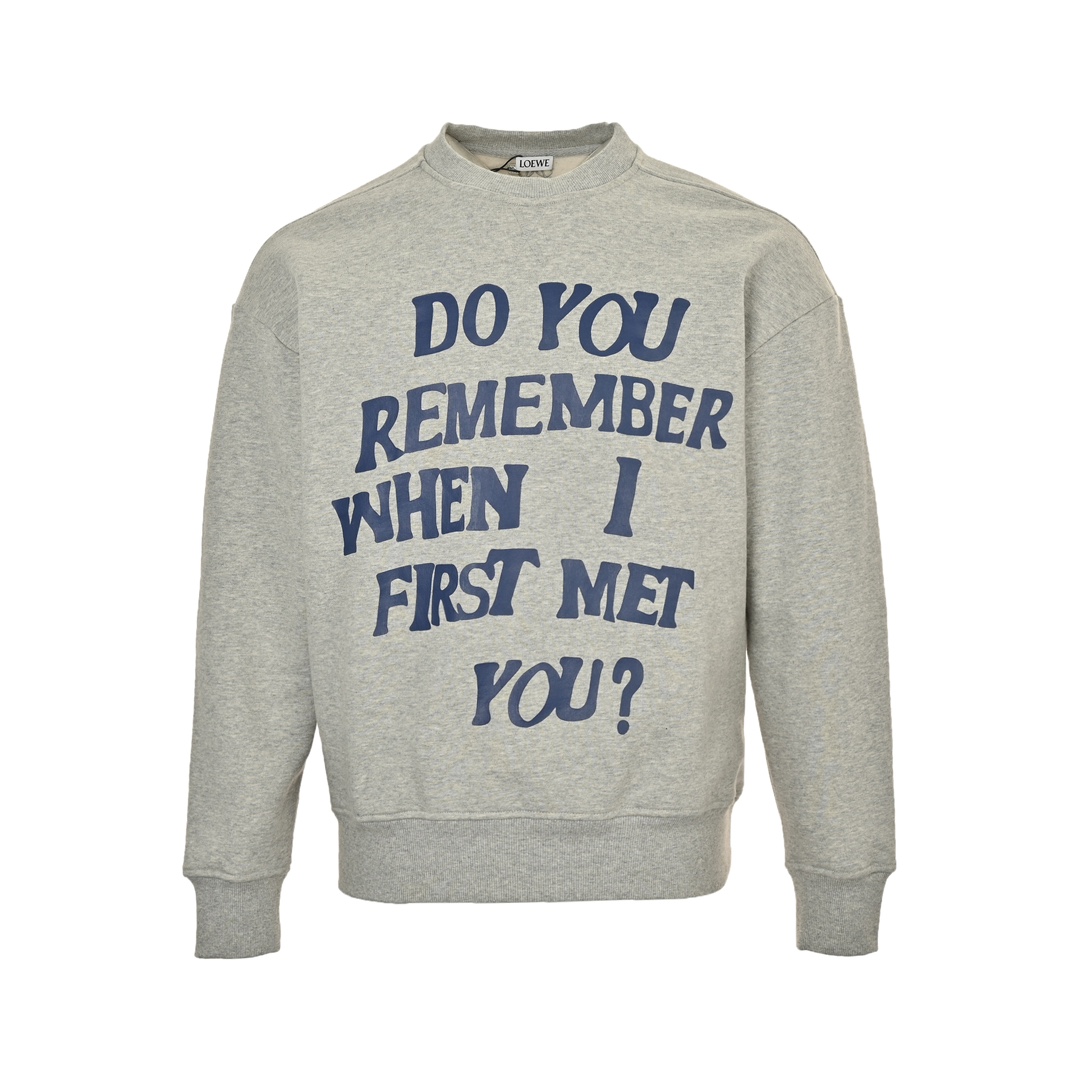 Loewe 24Fw IBIZA series slogan print embroidered logo
