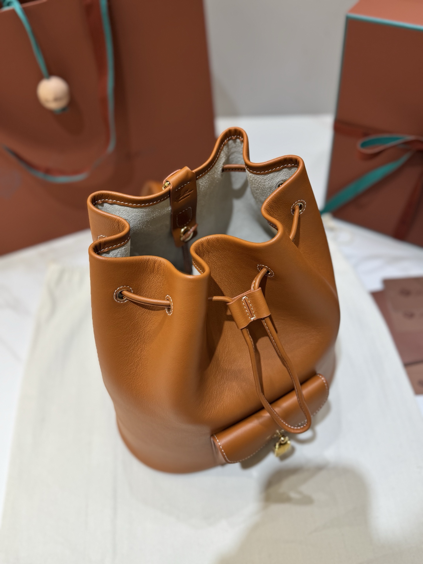 Loro Piana Extra Drawstring Backpack
