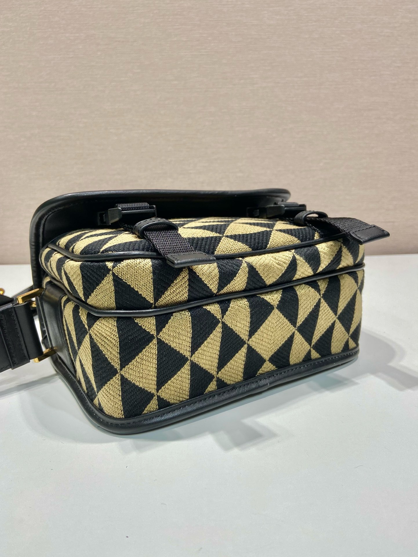 Prada Embroidered Fabric Messenger Bag 2VD034