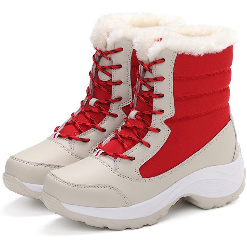 Heels Winter Botas Mujer Keep Warm Snow Winter Shoes Female Botines