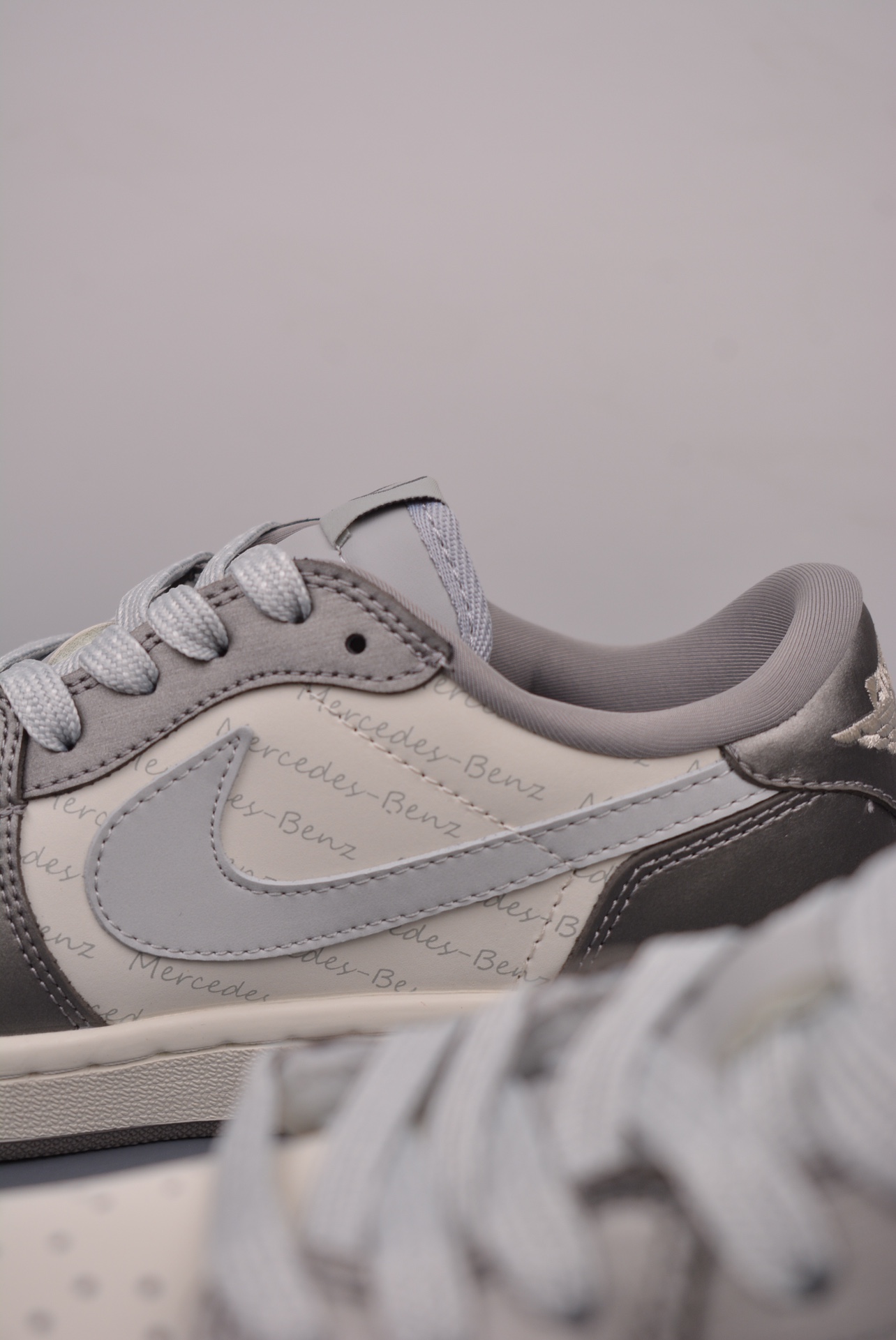 Maybach x Travis Scott x Nike Air Jordan 1 Low OG Beige Silver AG3702-802