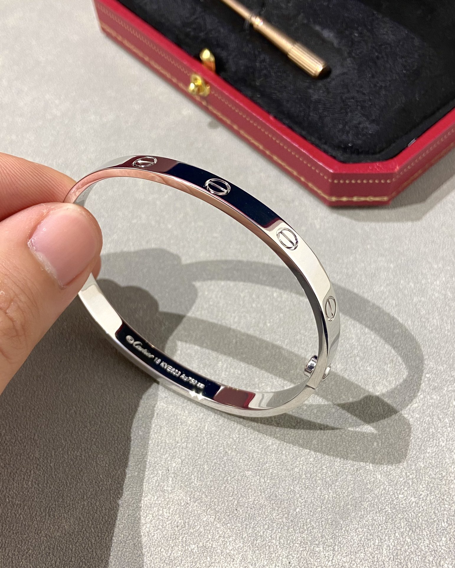 Cartier wide diamond-free bracelet