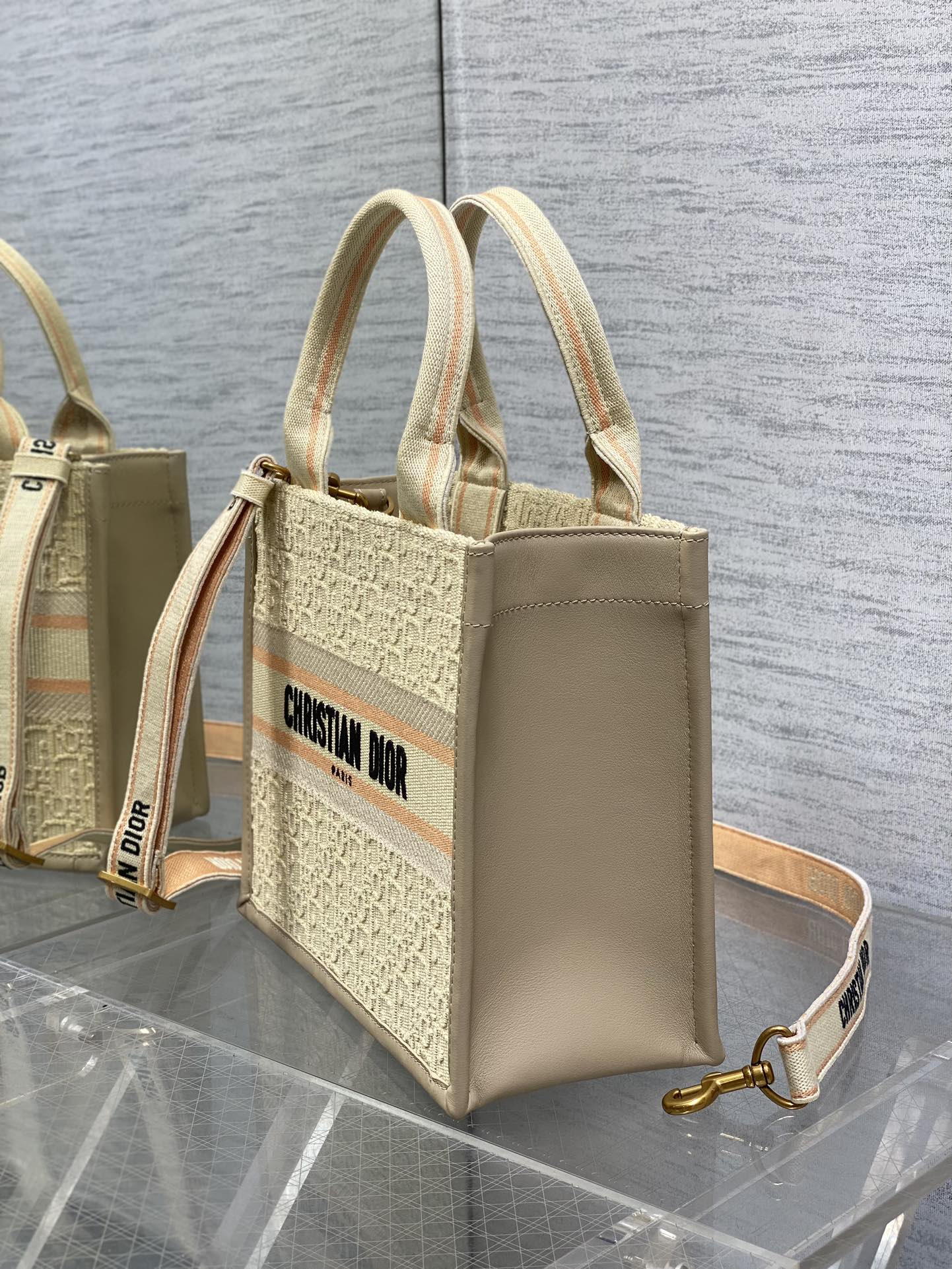 Dior Embroidered Tote Small